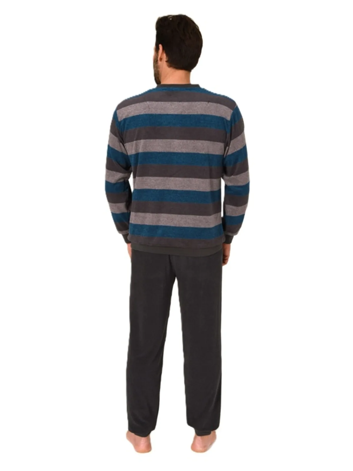 Normann heren badstof pyjama afbeelding 3