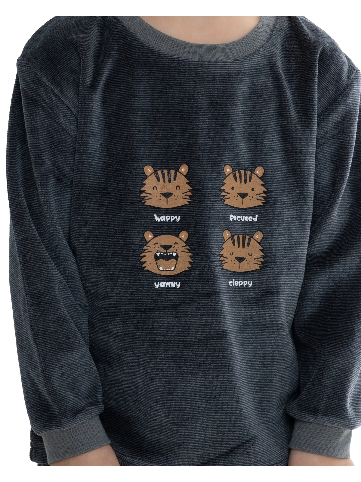 Outfitter jongens velours pyjama afbeelding 3
