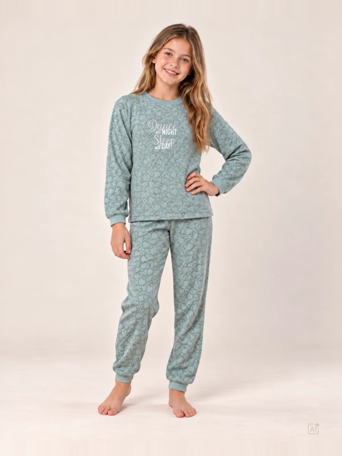 Outfitter meisjes velours pyjama