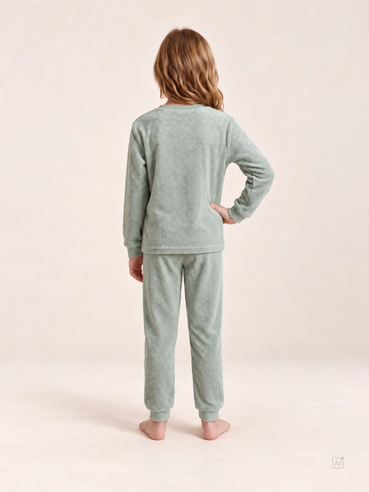 Outfitter meisjes velours pyjama afbeelding 2