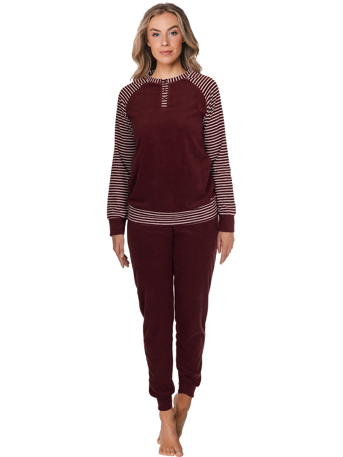 Pastunette dames badstof pyjama afbeelding 2