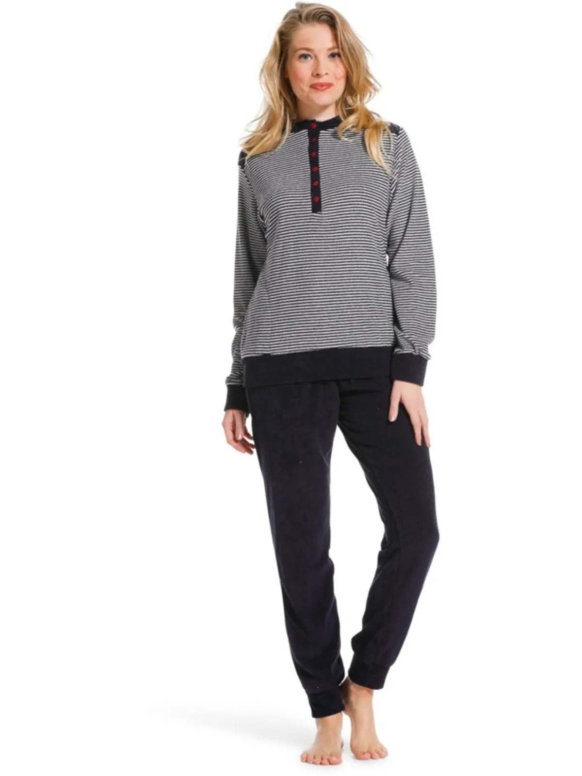 Pastunette dames badstof pyjama afbeelding 2