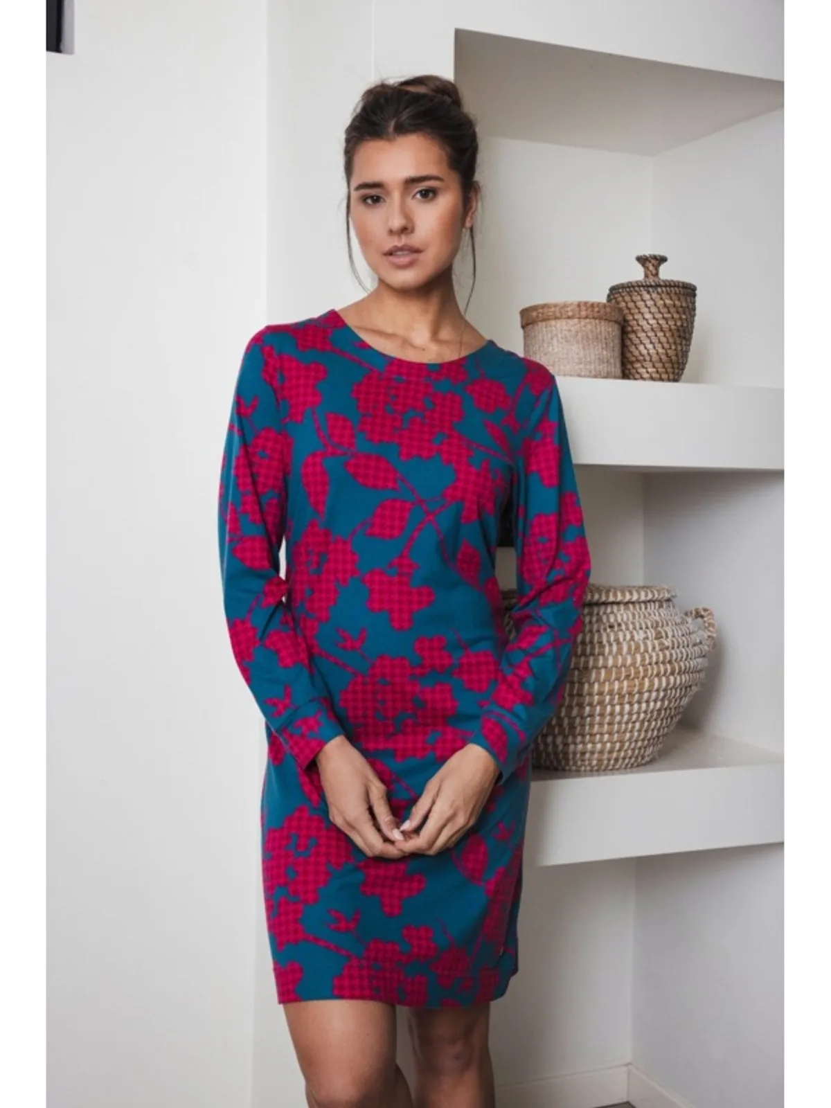 Pastunette dames nachthemd bloemenprint afbeelding 3