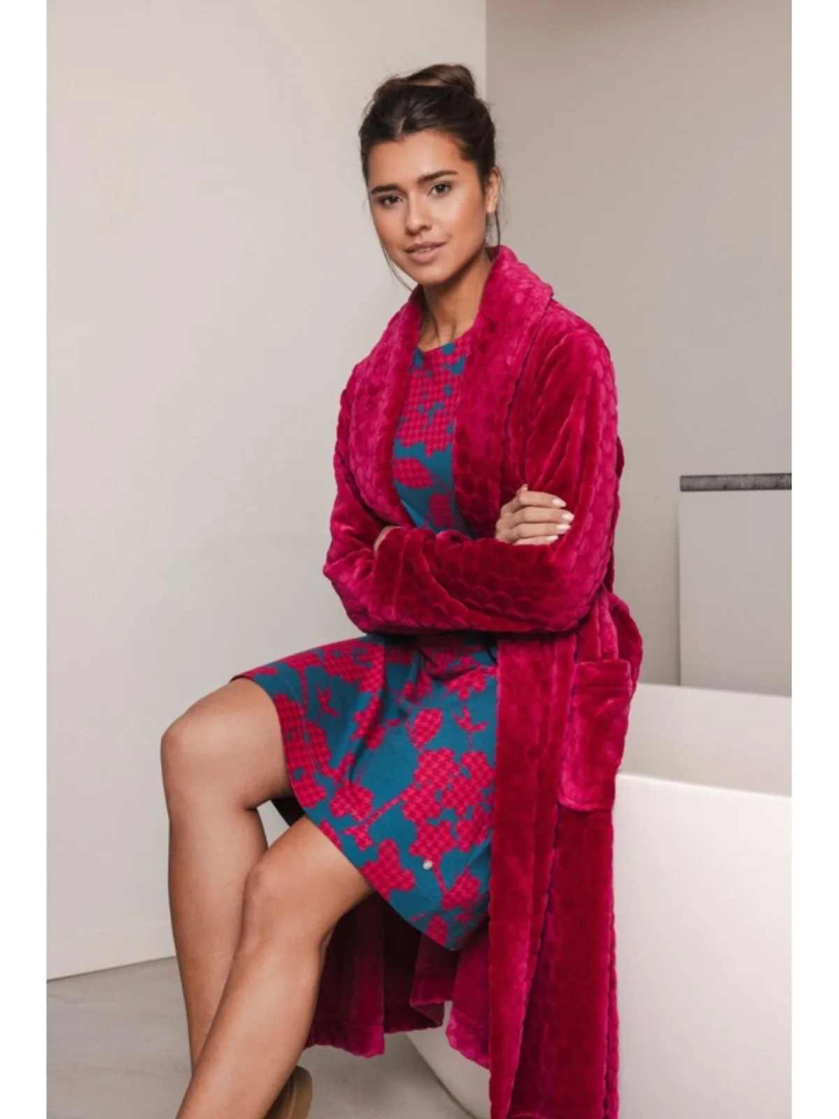 Pastunette dames nachthemd bloemenprint afbeelding 4