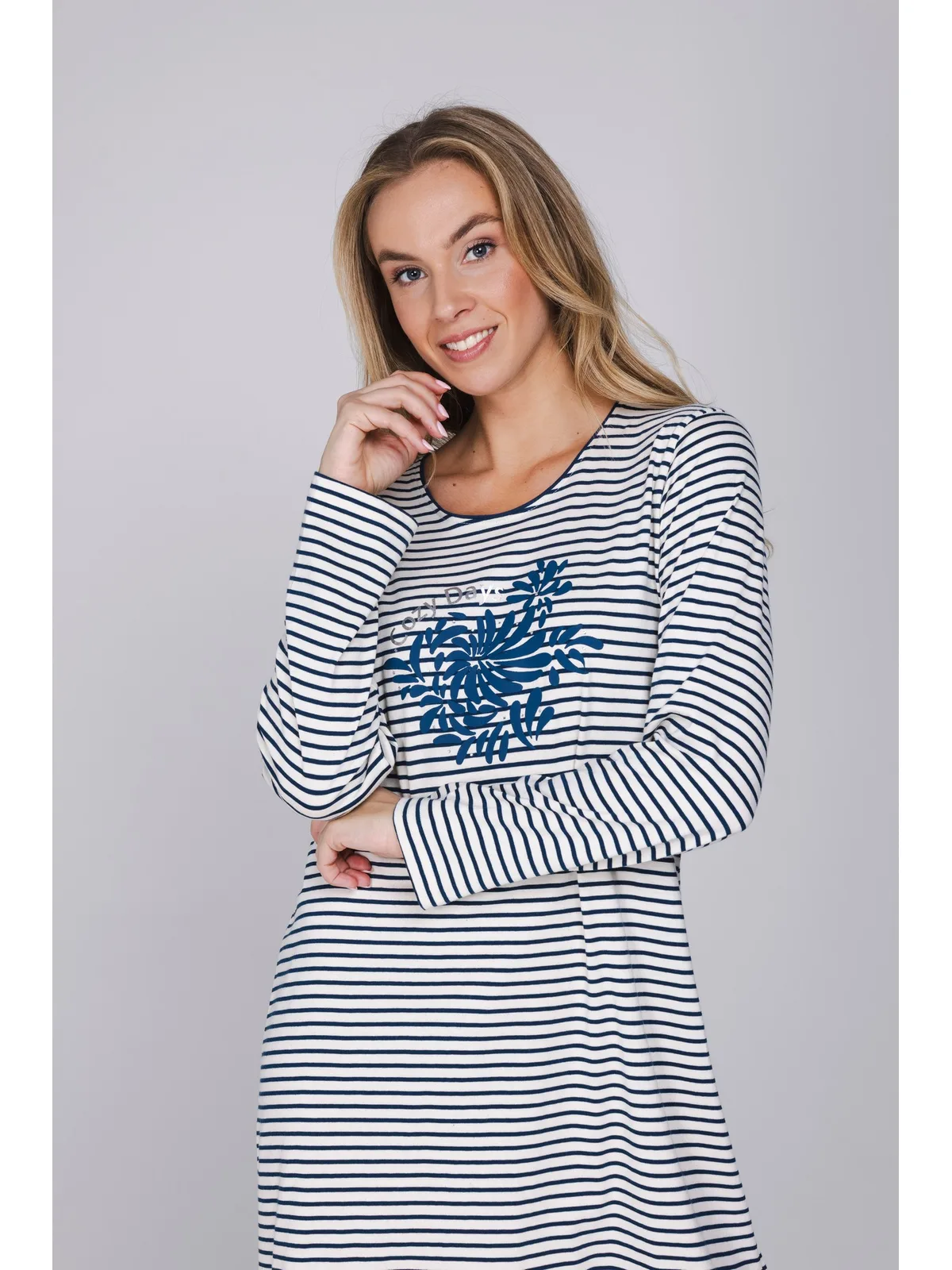 Pastunette dames nachthemd lange mouw afbeelding 4