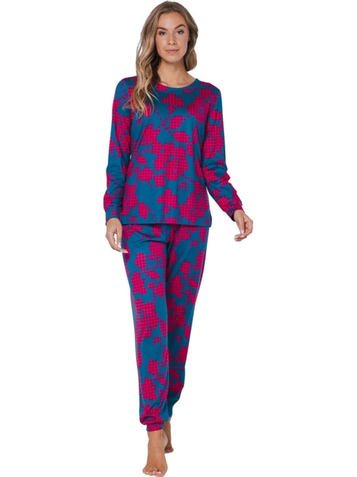 Pastunette dames pyjama bloemenprint afbeelding 2