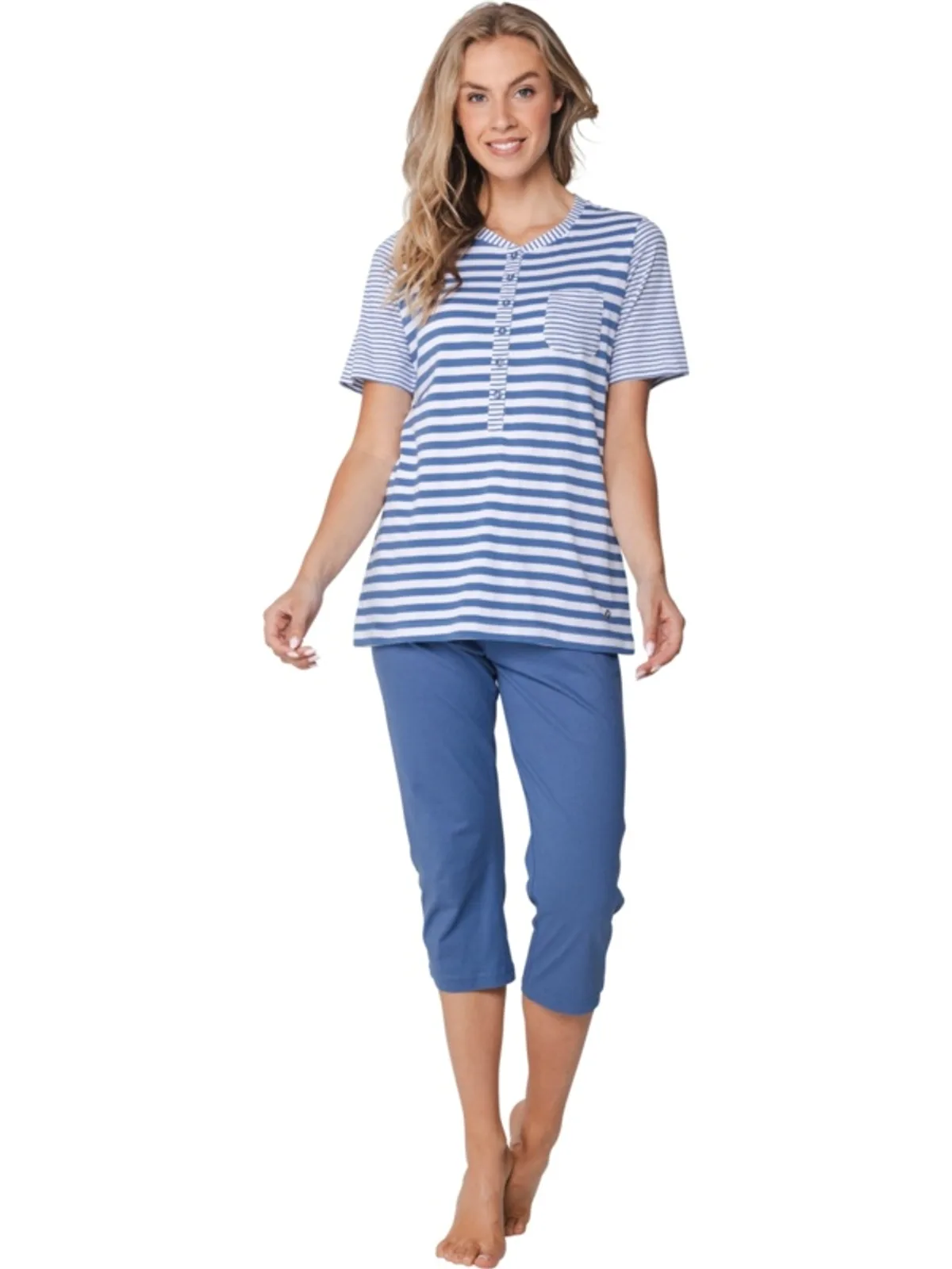 Pastunette dames pyjama capri broek afbeelding 2