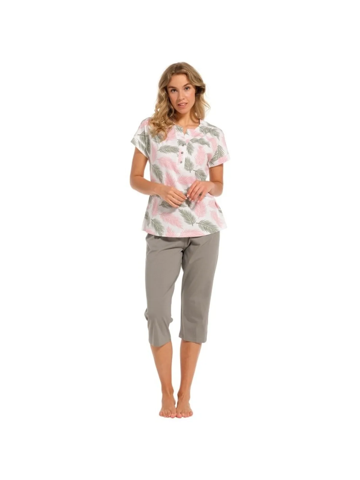 Pastunette dames pyjama capri broek afbeelding 2