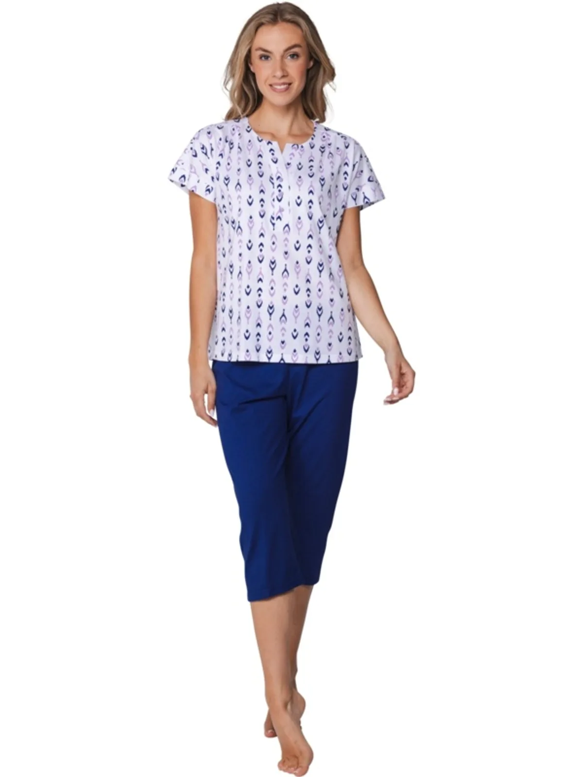 Pastunette dames pyjama capri broek afbeelding 2