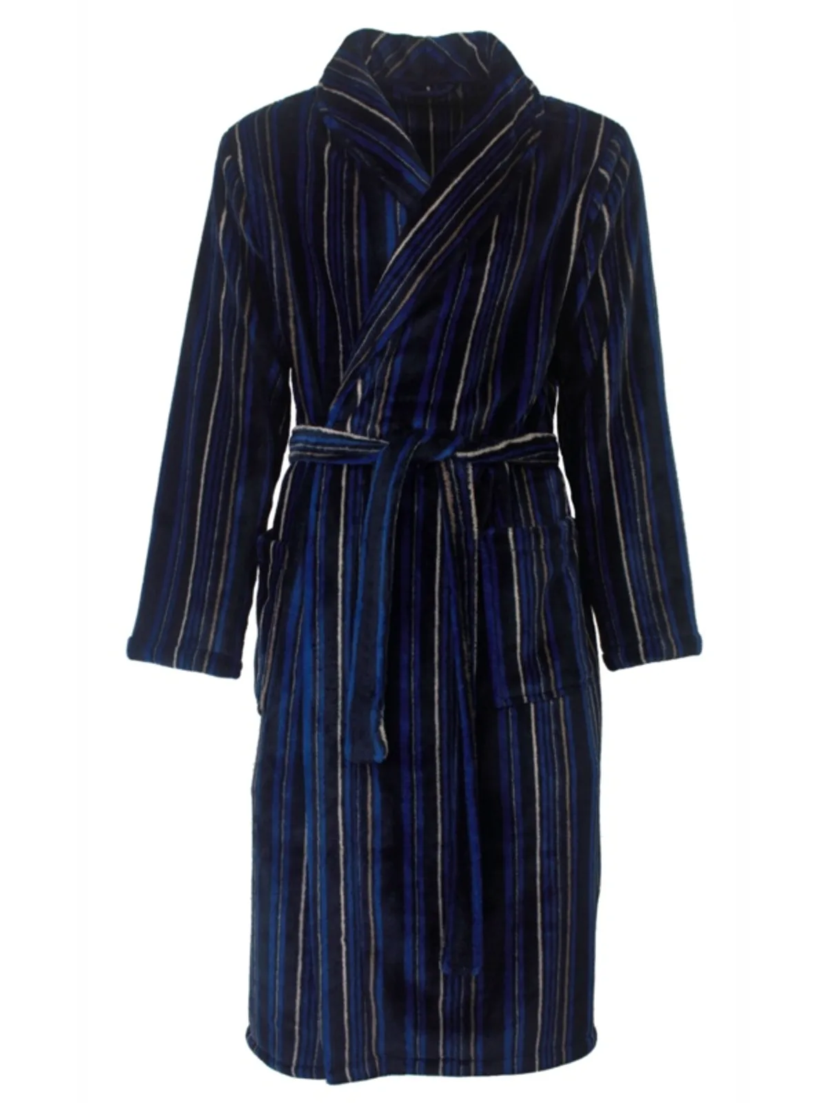 Paul Hopkins heren badjas flannel fleece