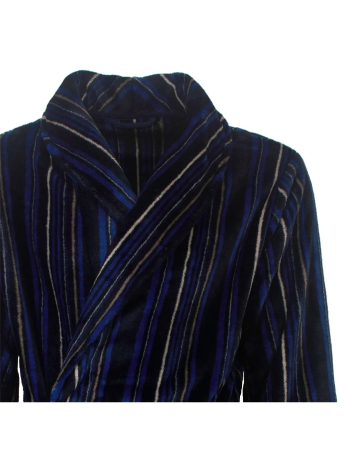 Paul Hopkins heren badjas flannel fleece afbeelding 2