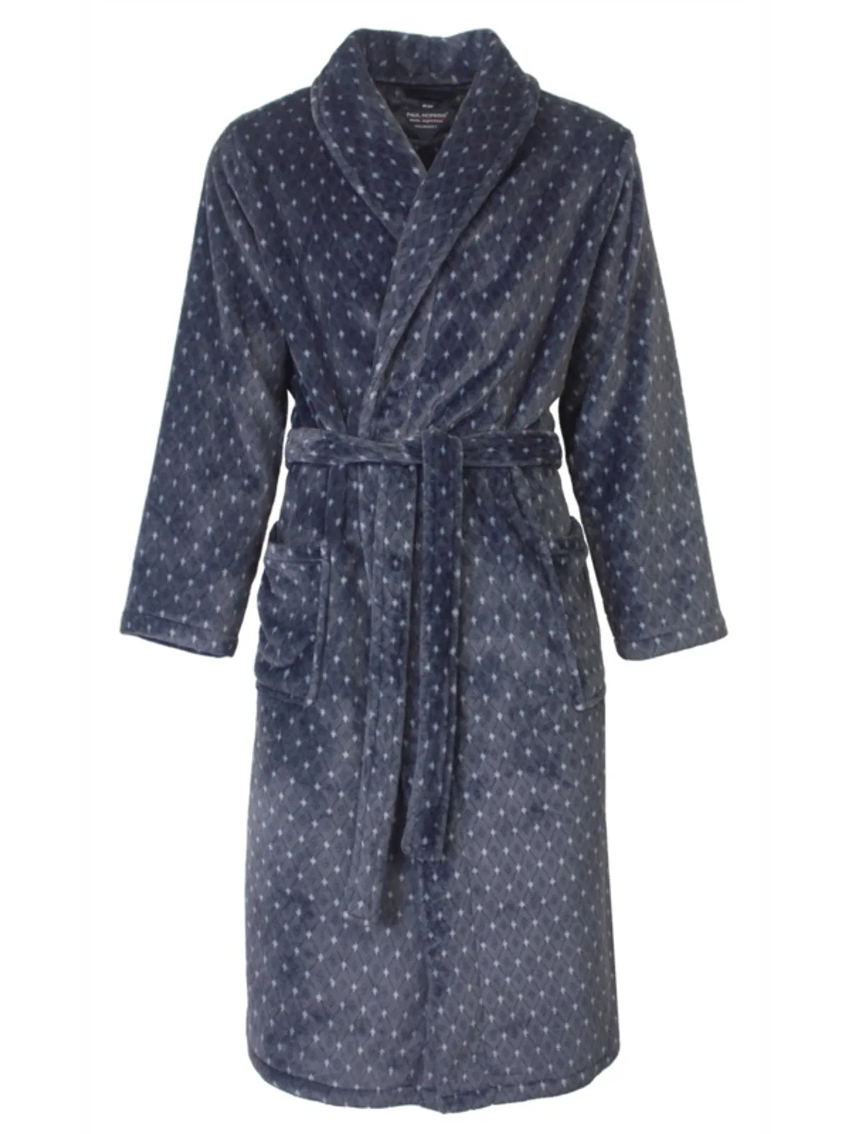 Paul Hopkins heren badjas flannel fleece
