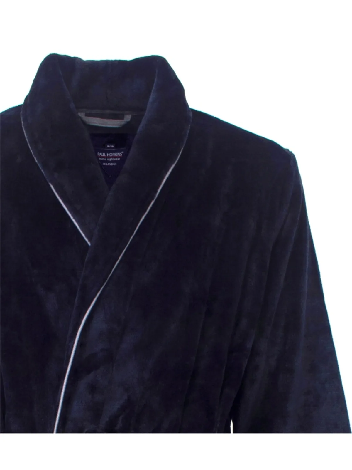 Paul Hopkins heren badjas flannel fleece afbeelding 2