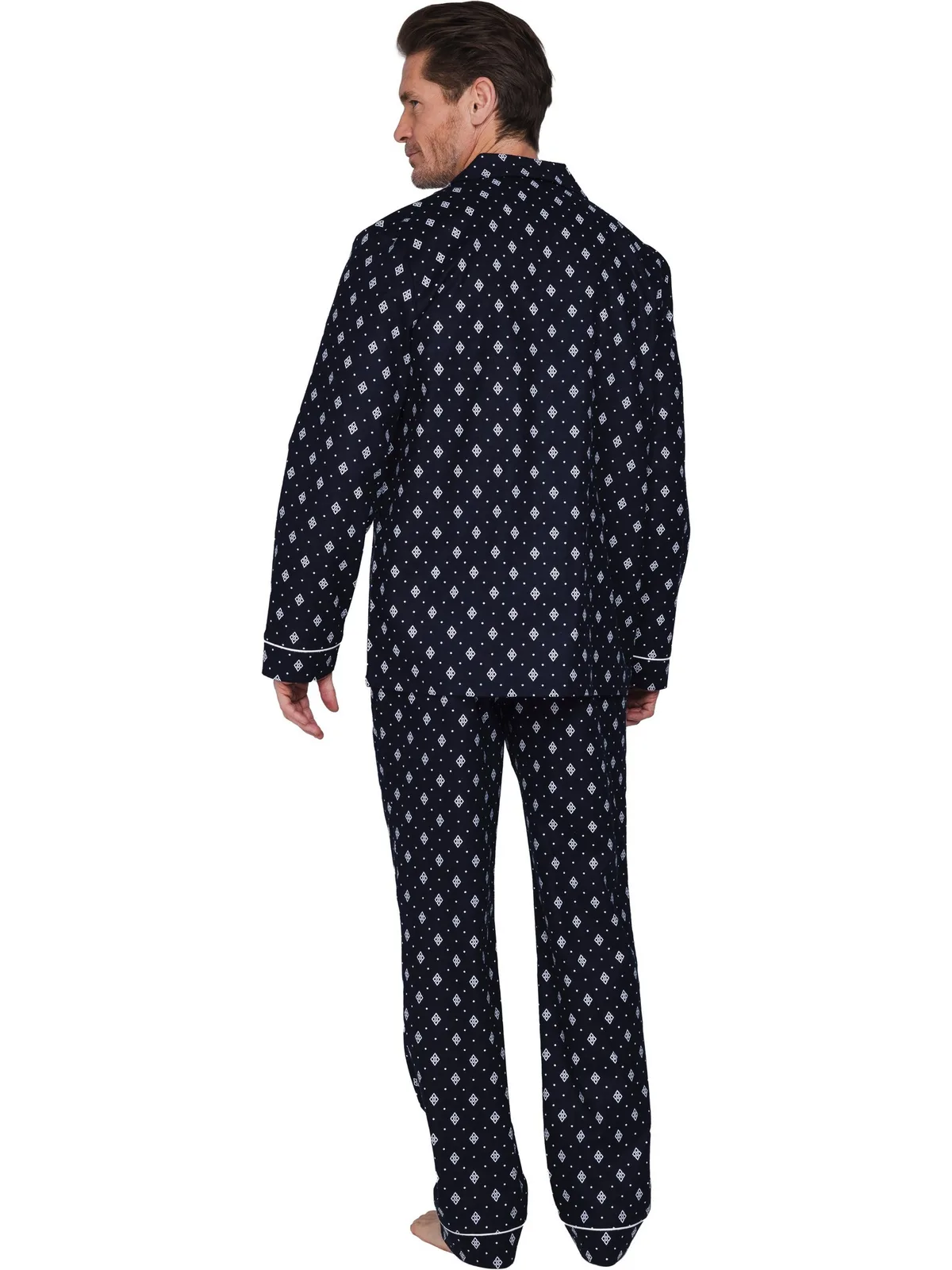 Robson heren doorknoop pyjama afbeelding 2