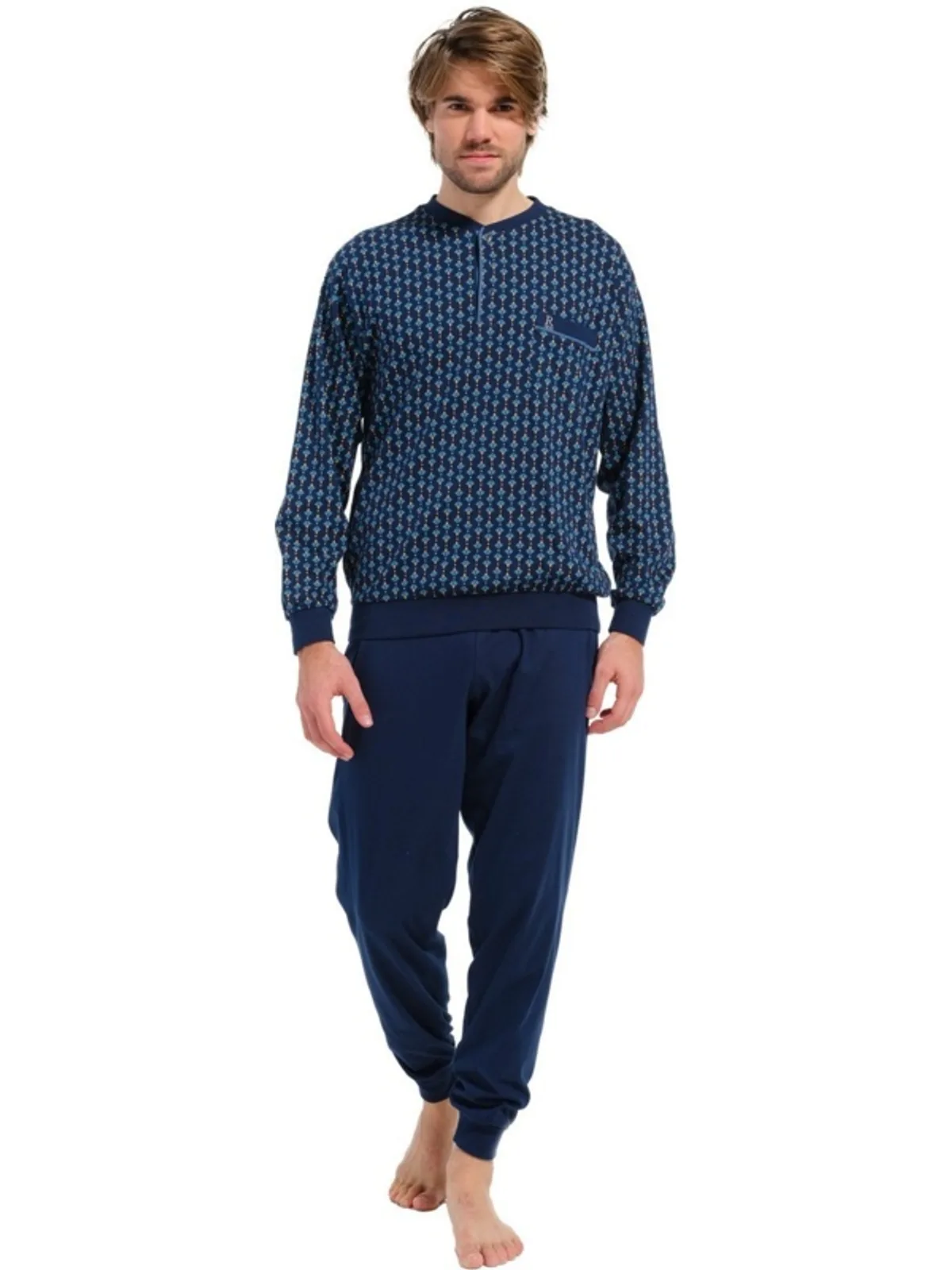 Robson heren tricot pyjama ronde hals