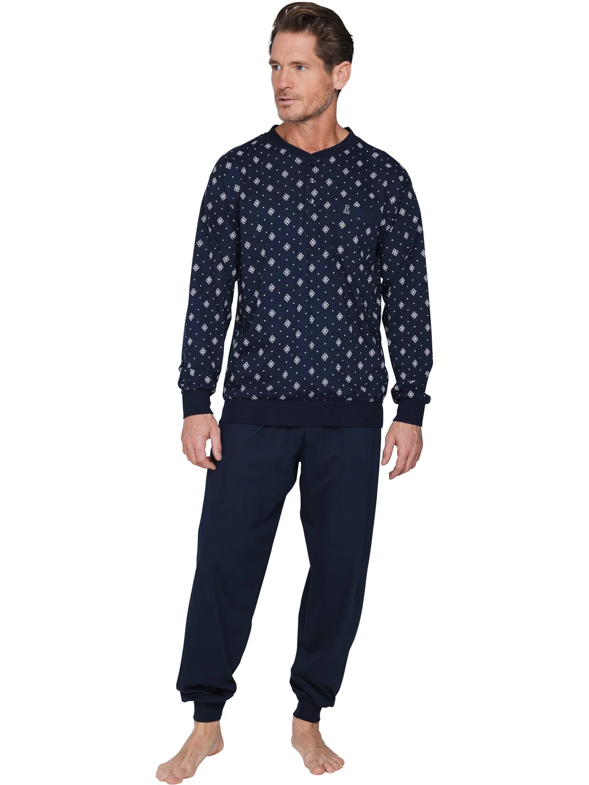 Robson heren tricot pyjama ronde hals