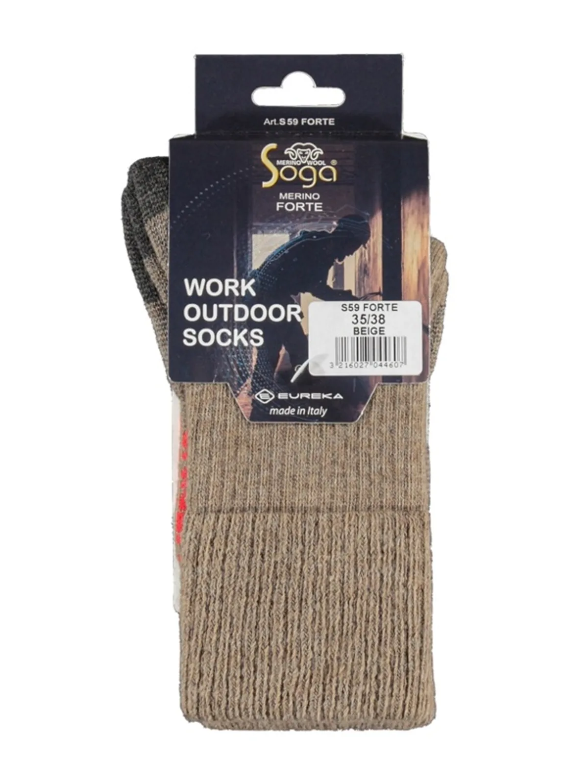 Soga unisex S59 merino forte werksok afbeelding 4