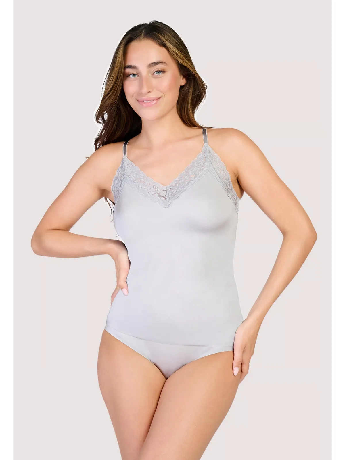 Ten Cate Secrets dames spaghetti top met kant afbeelding 2