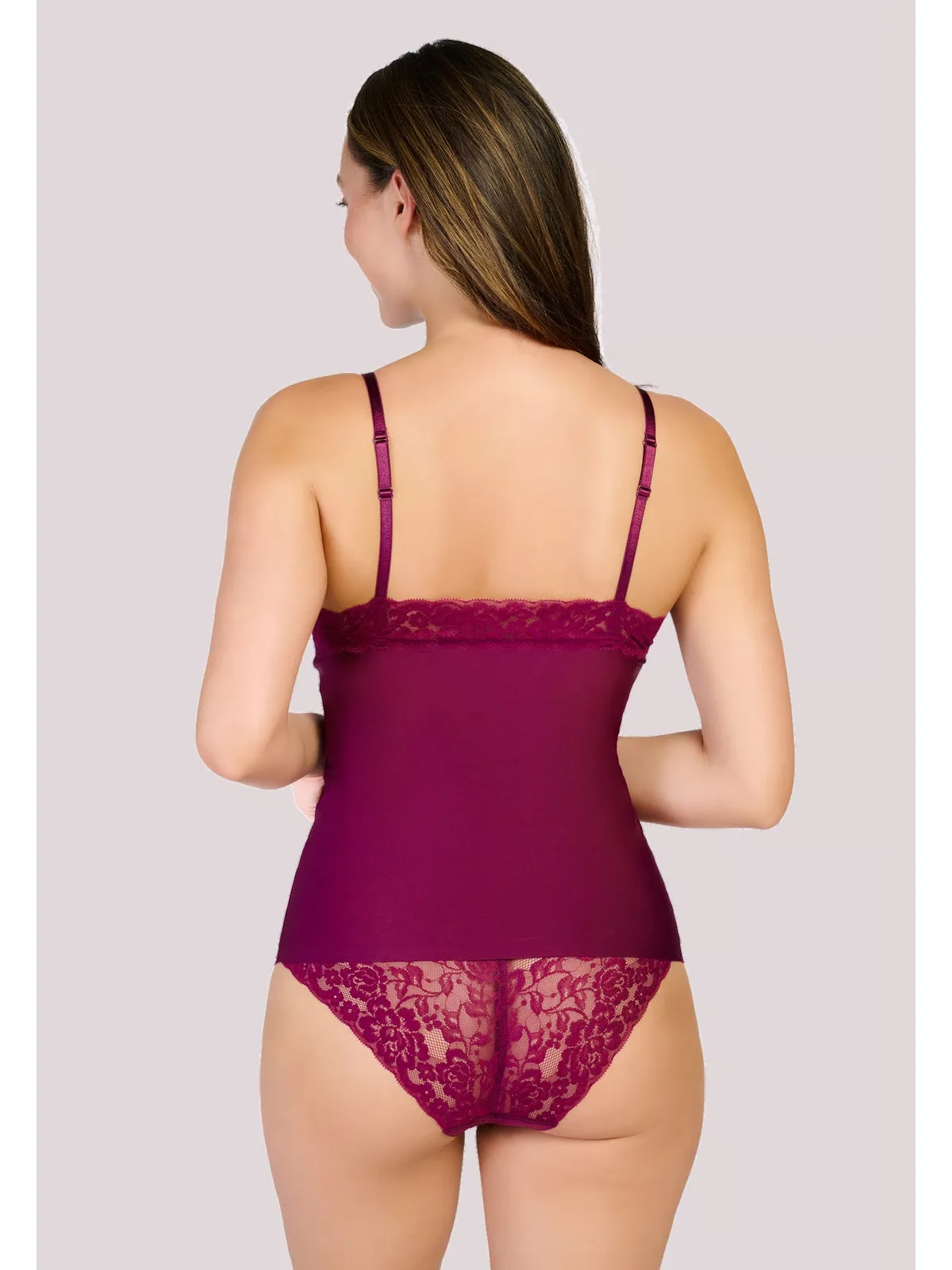 Ten Cate Secrets dames spaghetti top met kant afbeelding 3