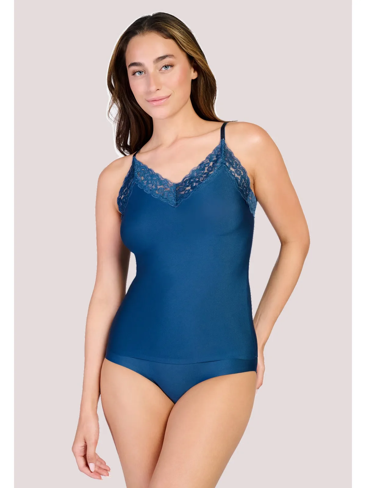 Ten Cate Secrets dames spaghetti top met kant afbeelding 2