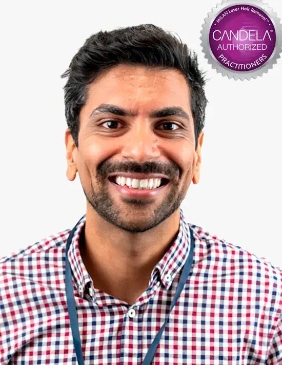 Dr. Patel, employee at Milan Laser Hair Removal in Columbia
