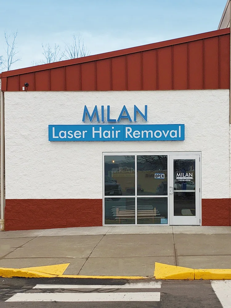 Store front of Milan Laser Hair Removal Binghamton