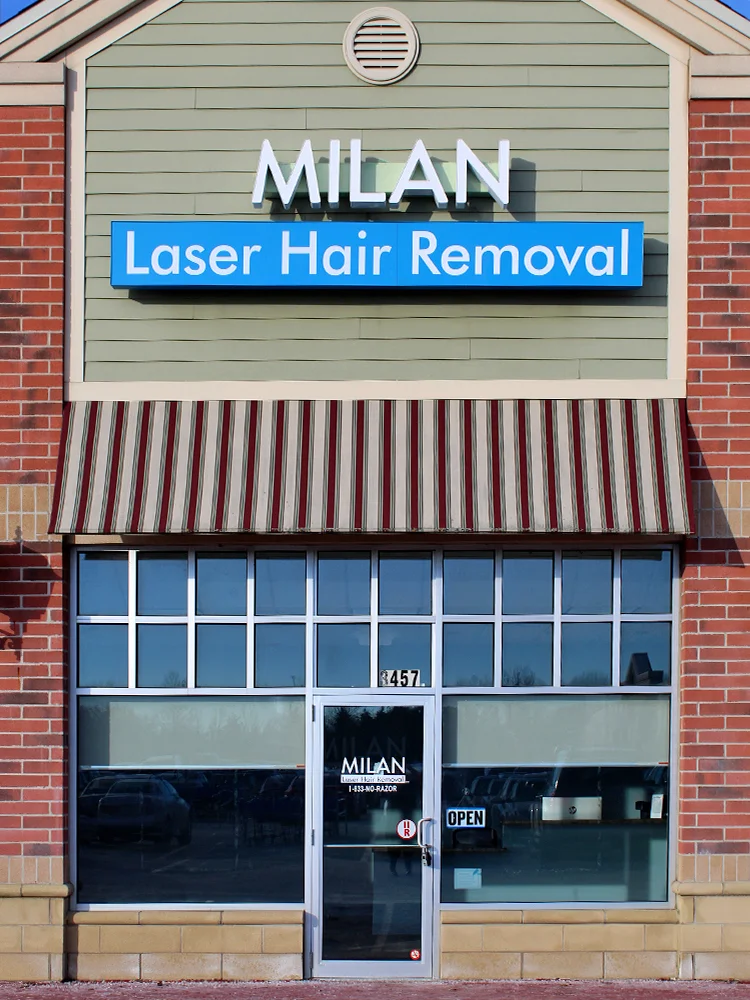 Store front of Milan Laser Hair Removal Buffalo South