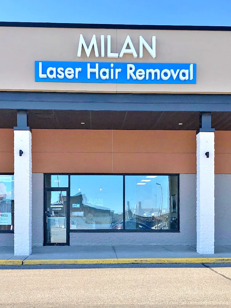 Store front of Milan Laser Hair Removal Fargo