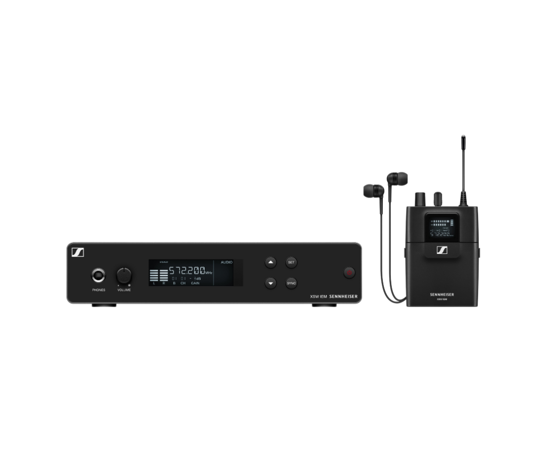 Sennheiser XSW IEM Set პროფესიონალური უკაბელო ყურის მონიტორინგის სისტემა