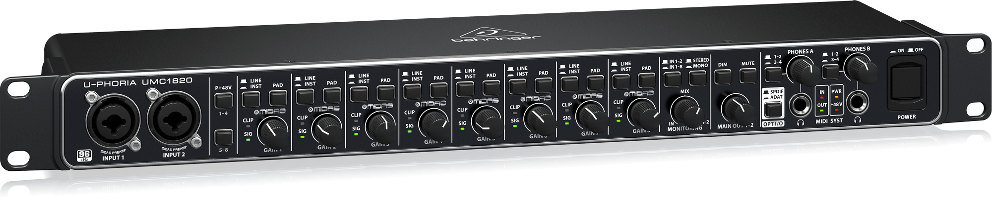 Behringer UMC1820 18 არხიანი აუდიო ინტერფესი