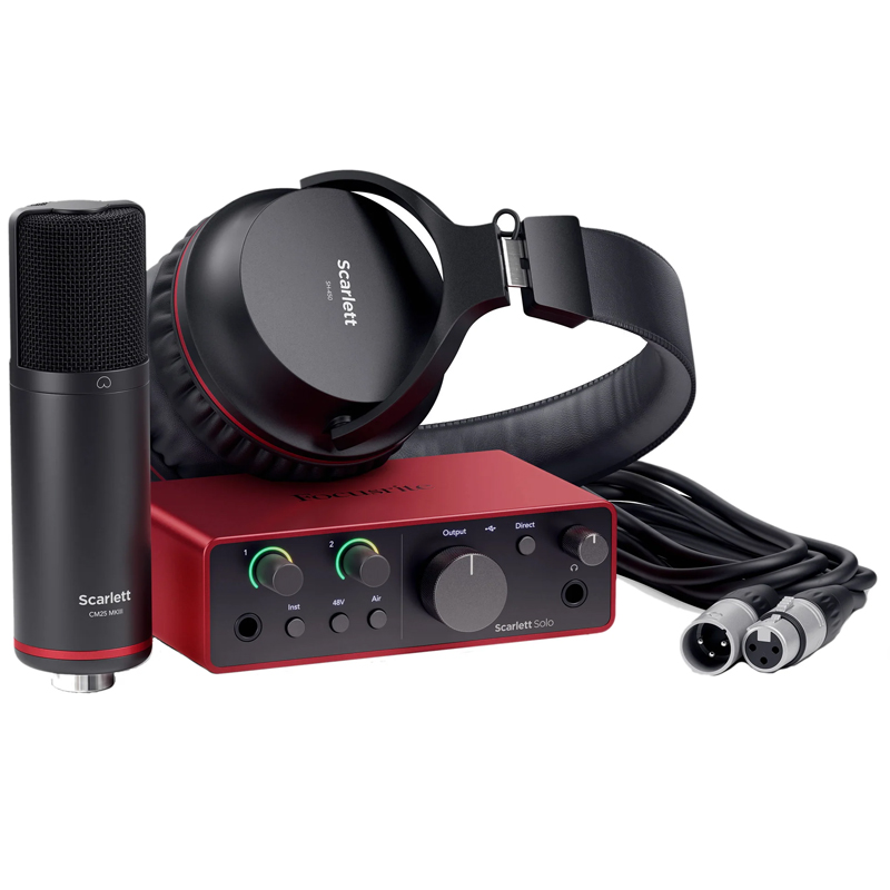 Focusrite Scarlett Solo (4th Gen) Rec. Bundle / სრული სეტი