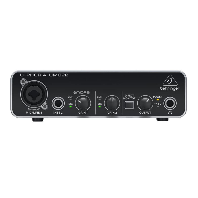 Behringer UMC22 აუდიო ინტერფეისი