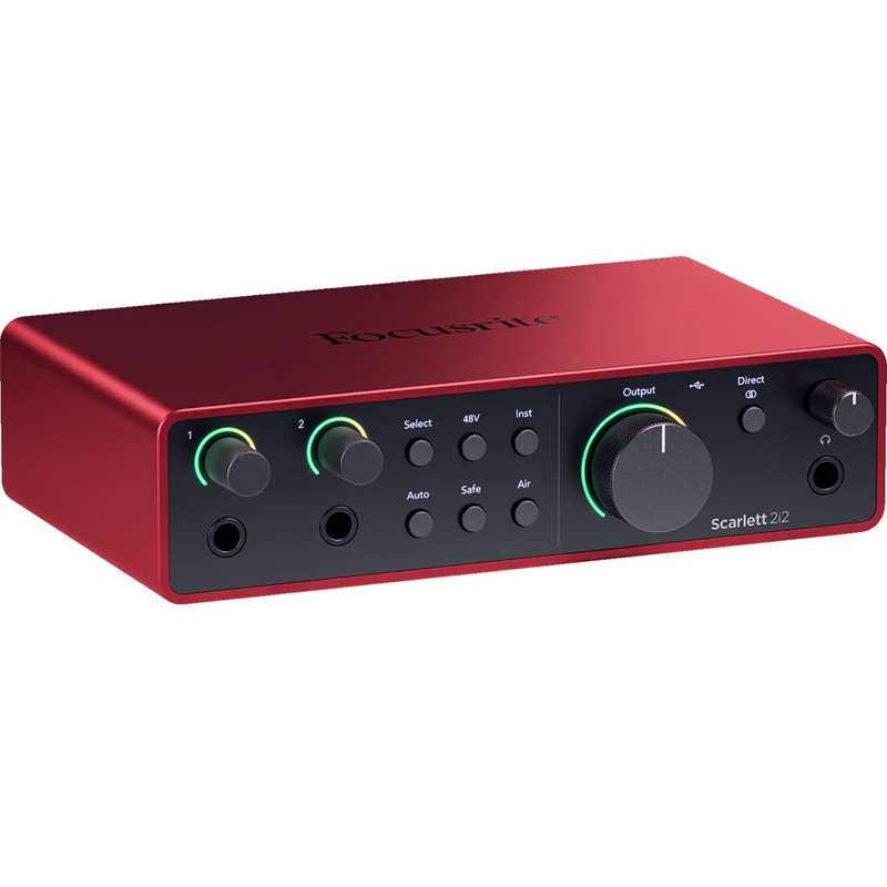Focusrite Scarlett 2i2 (4th Gen) აუდიო ინტერფეისი