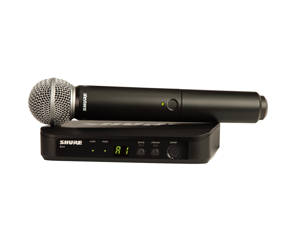 Shure BLX24/SM58 პროფესიონალური უკაბელო მიკროფონი