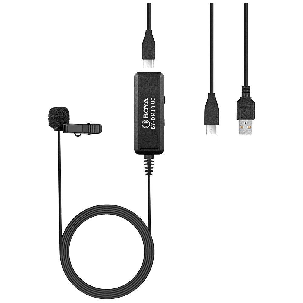 BOYA BY-DM10 UC Type C კამერის/ტელეფონის მიკროფონი