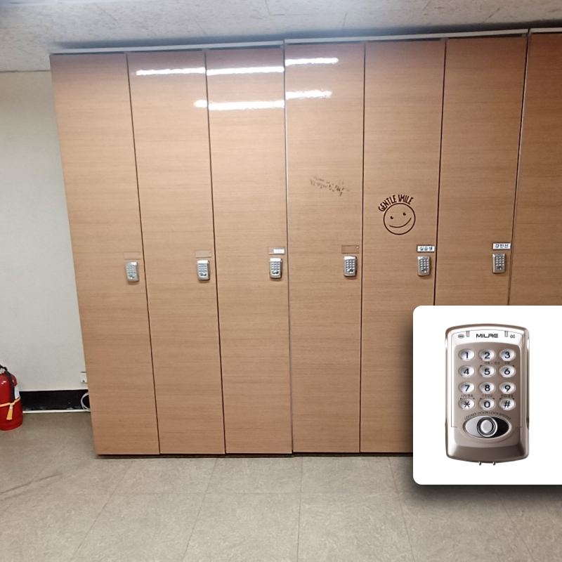 김해 무드병원 사물함 전자키 설치 현장