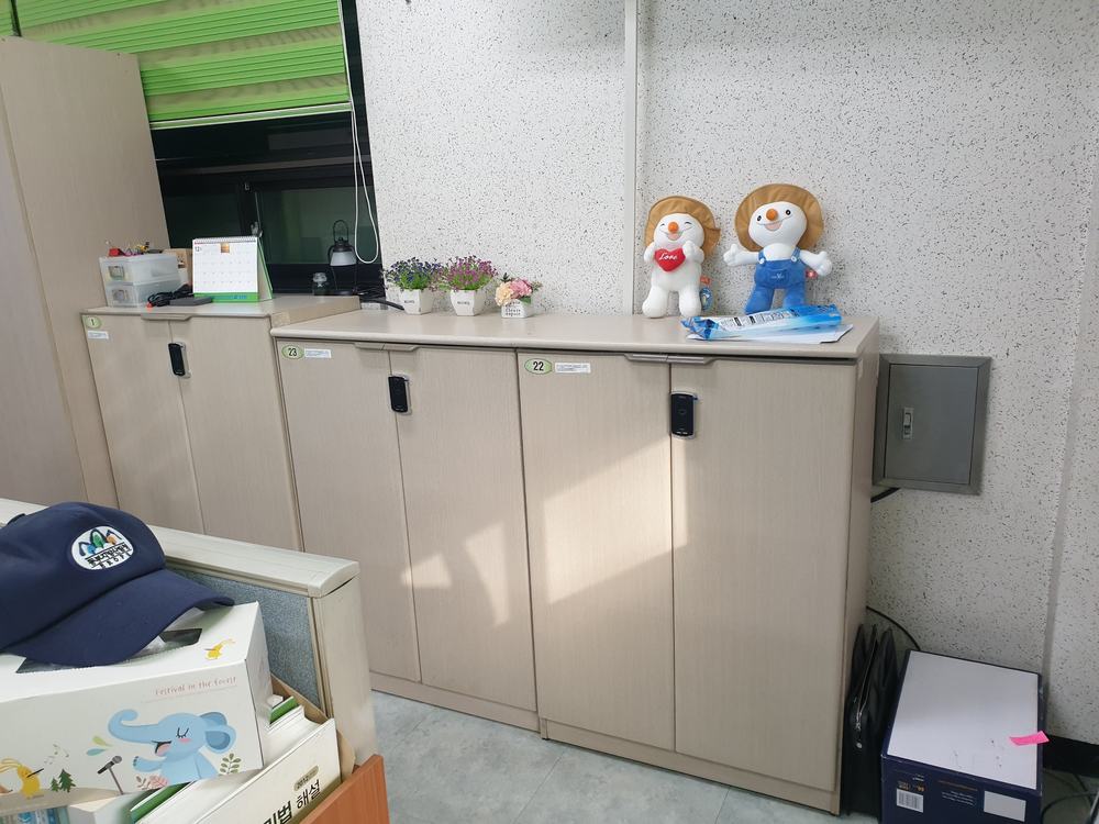 평창군 평창국유림관리소 사물함 전자키 시공 사진 3