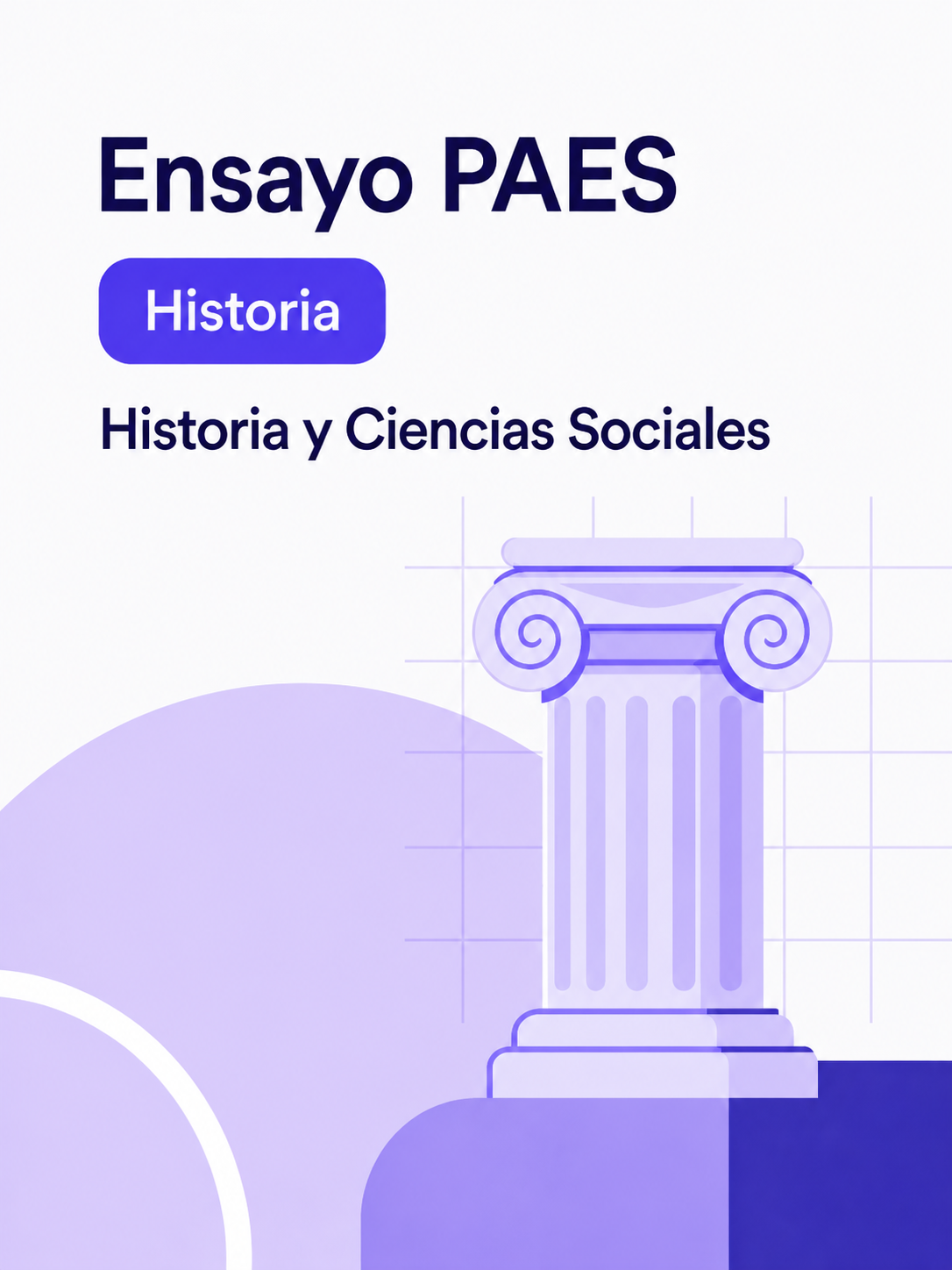 Portada de Ensayo PAES Historia y Ciencias Sociales