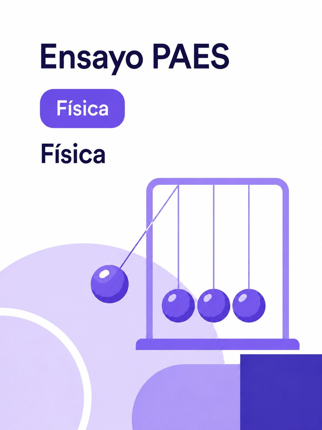 Portada de Ensayo PAES Ciencias – Módulo Física