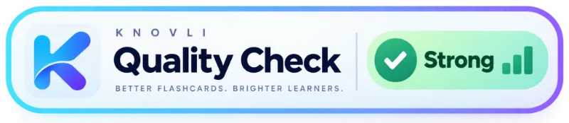 Knovli Quality Check: Strong