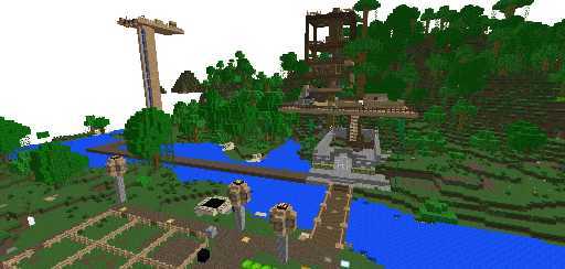 Tree house with underground base