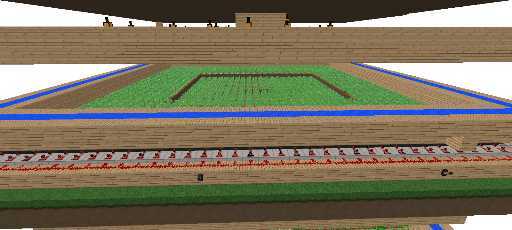 big automatic farm of potato