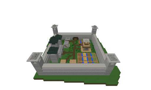 замок с деревней