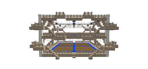 Three-level Square Farmland