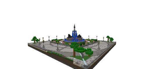 Plaza Con Fuente de agua