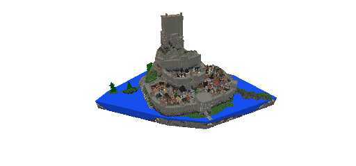 Ilha com Castelo Medieval