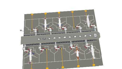 parte de un aeropuerto