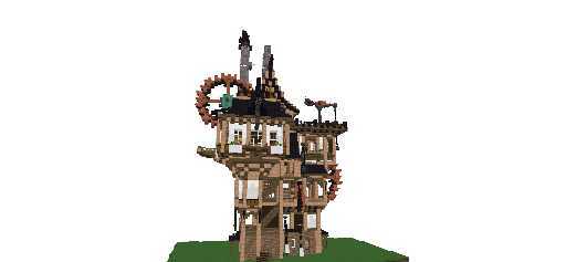 Steampunk tower house