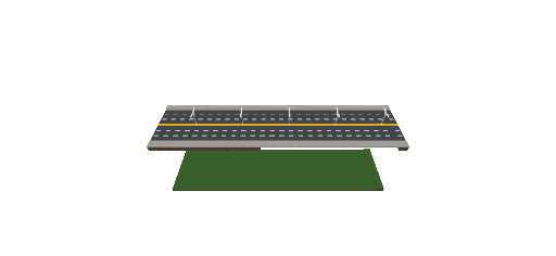 طريق مع رصيف