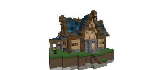 casa medieval/ hause medieval /lá casita / hause blue